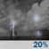 Saturday Night: A 20 percent chance of showers and thunderstorms before 2am.  Partly cloudy, with a low around 74. Calm wind becoming east around 6 mph after midnight. 