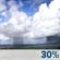Monday: A chance of showers and thunderstorms, then showers likely and possibly a thunderstorm after 2pm.  Sunny, with a high near 90. East wind 6 to 10 mph becoming south in the afternoon.  Chance of precipitation is 60%.